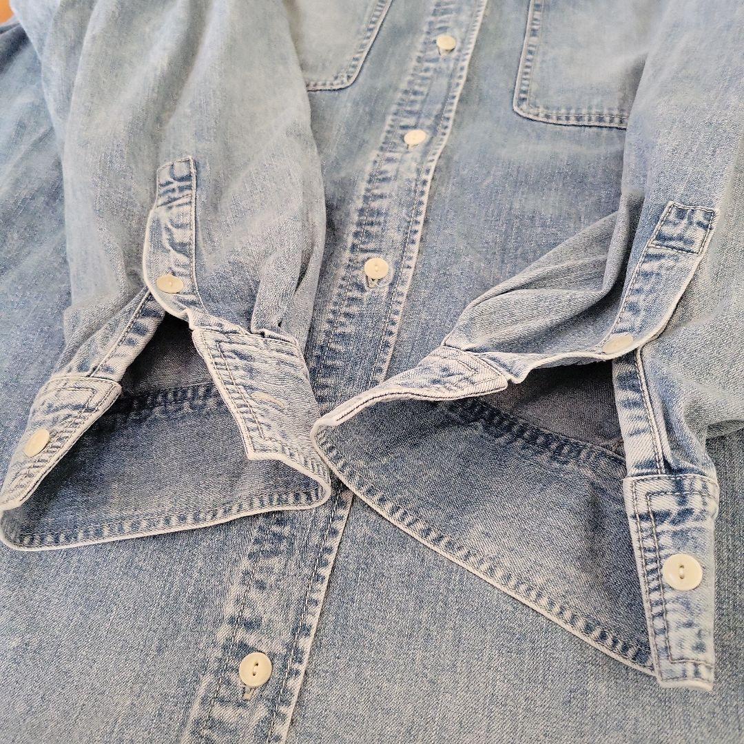 ウィムガゼット ケミカルデニムシャツ オーバーサイズ デニムシャツ