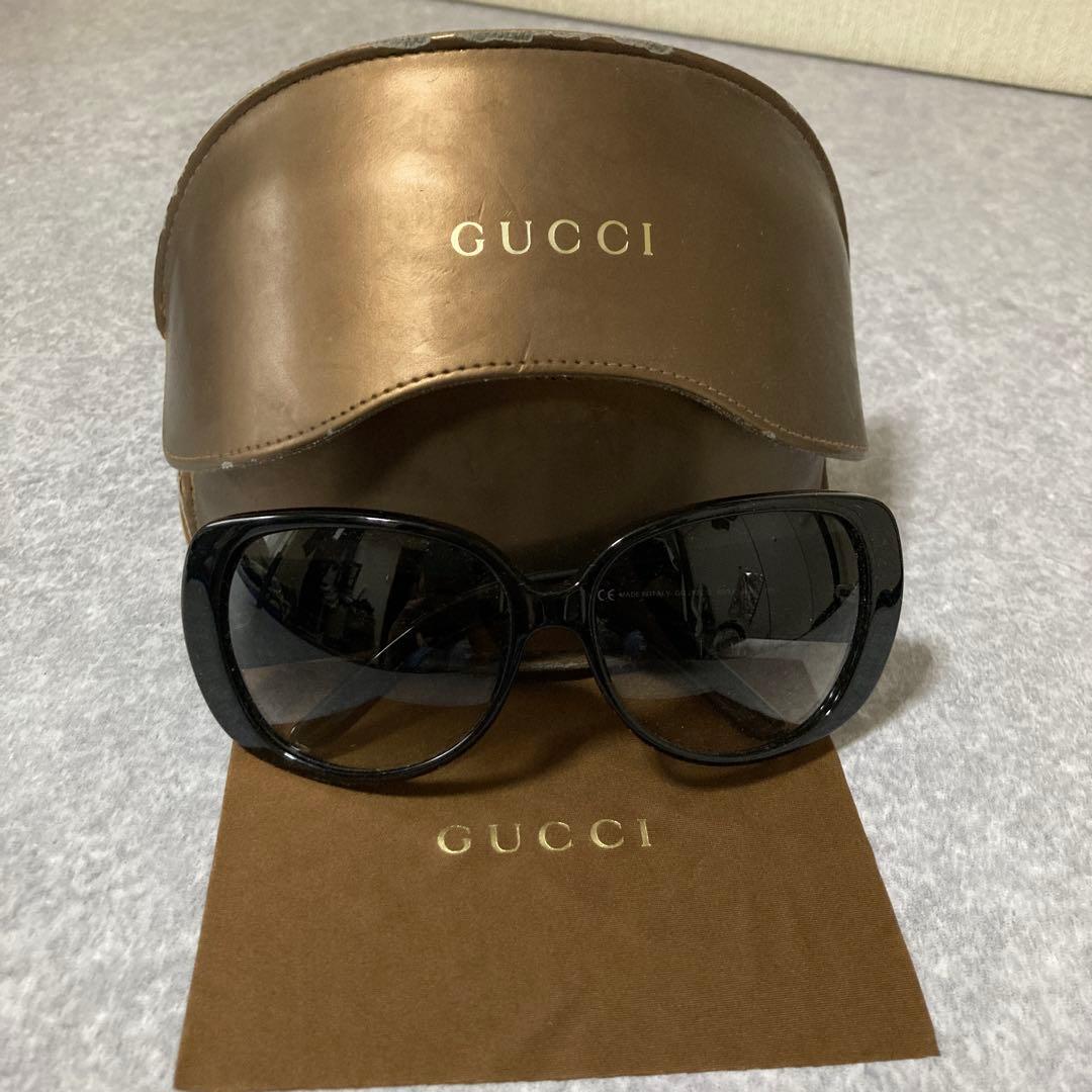GUCCI ブラック キャットアイ サングラス - メルカリ