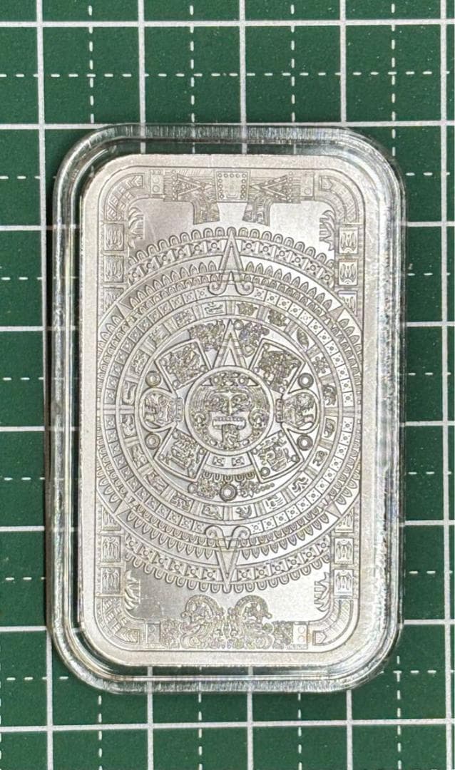 純銀バー 1オンス アステカカレンダー 1 oz Aztec Calendar - メルカリ