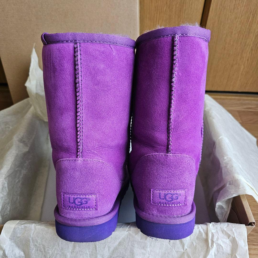 値下げ UGG ムートンブーツ パープル 並行輸入品 サイズ 6 23cm