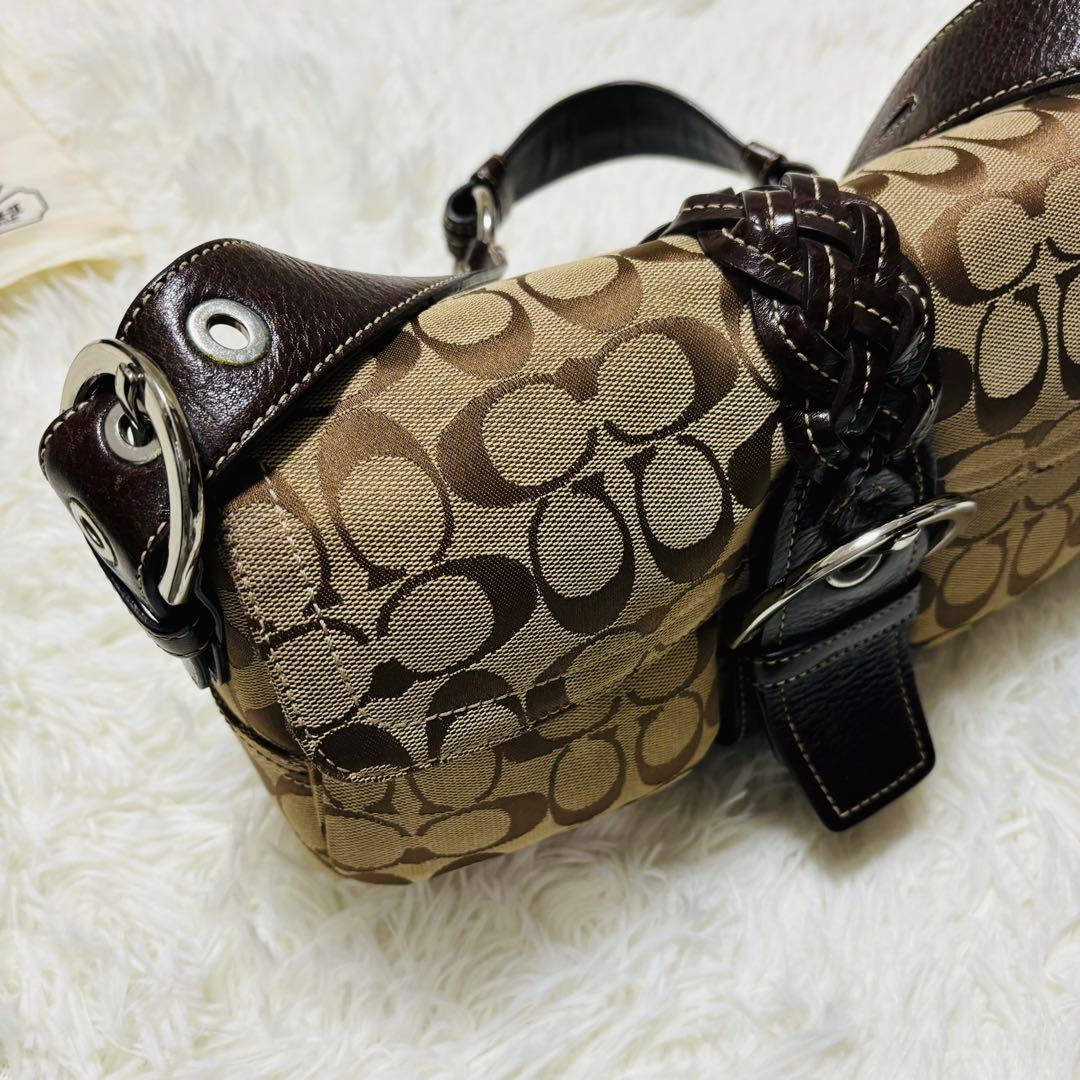 極美品】コーチ ワンショルダーバッグ ソーホー シグネチャー y2k 6314