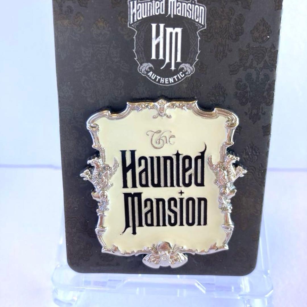 海外限定 ホーンテッドマンション ロゴ 看板 ピンバッジ ディズニー