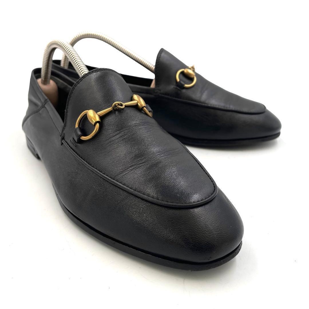 《超美品》グッチ ホースビット ビットローファー ブリクストン ヨルダーン 黒系