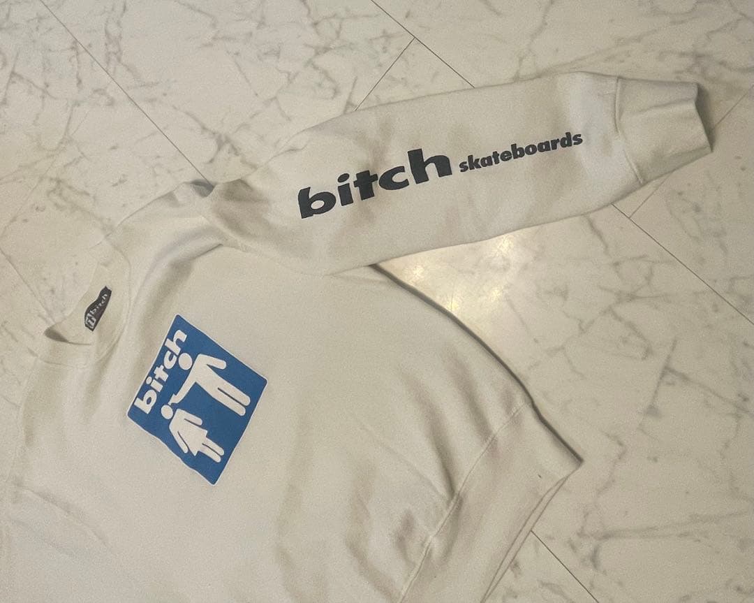 bitch skateboards sweat スウェット 拳銃ロゴ 90s - メルカリ