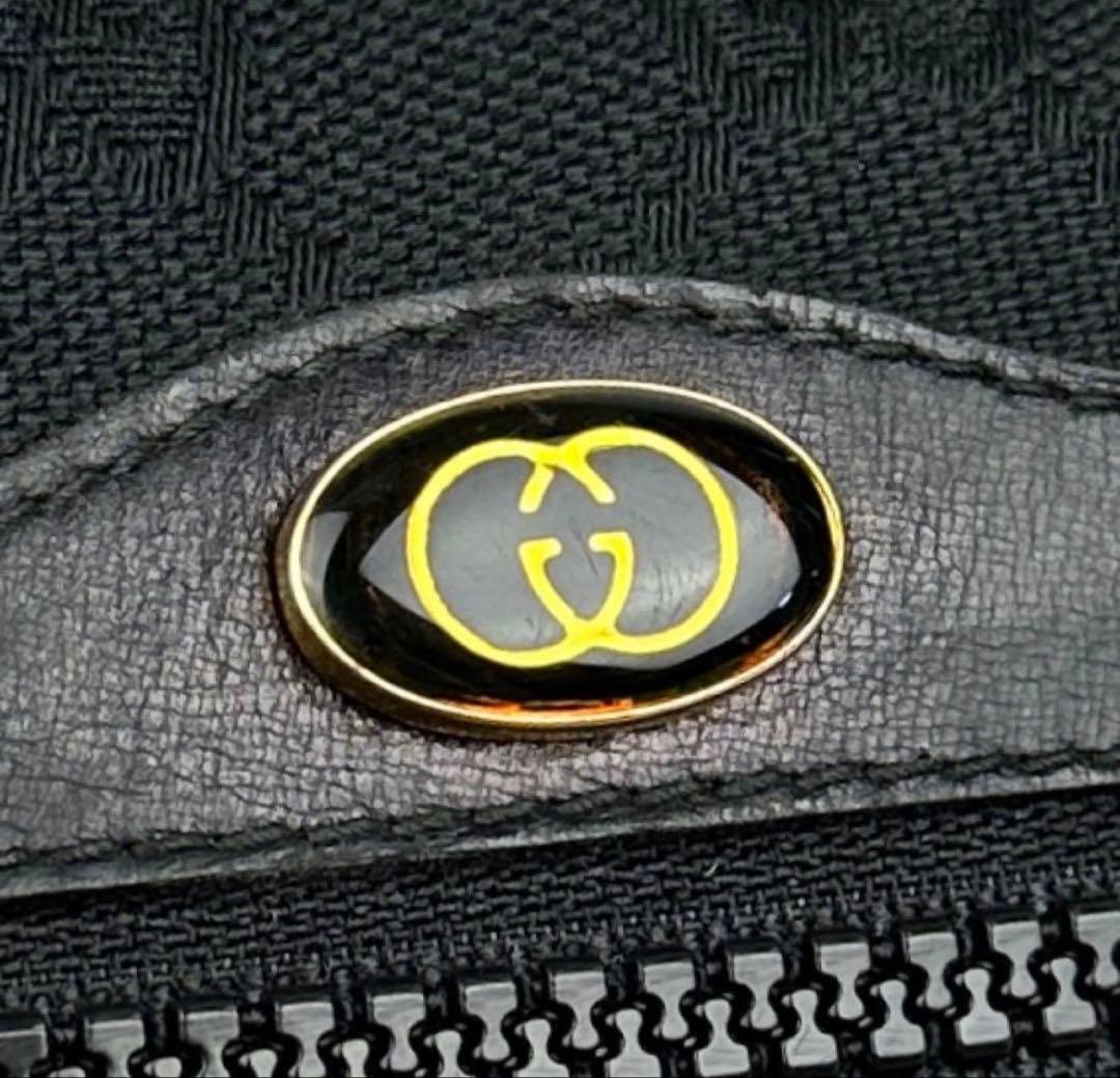 美品□グッチ ショルダーバッグ シェリーライン GGキャンバス クロス