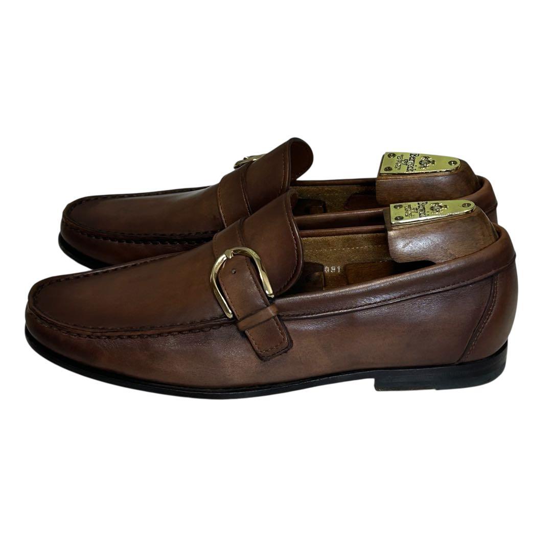 誠様専用SANTONI バックルカーフローファー アンティークモカブラウン