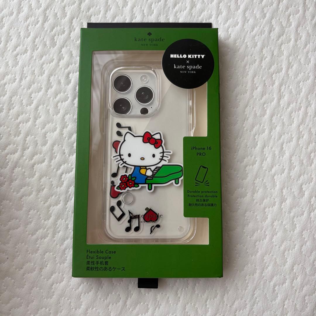 ハローキティ × kate spade iPhone 16 Proケース Hello Kitty x Kate Spade Liquid iPhone 16 Pro Max Case