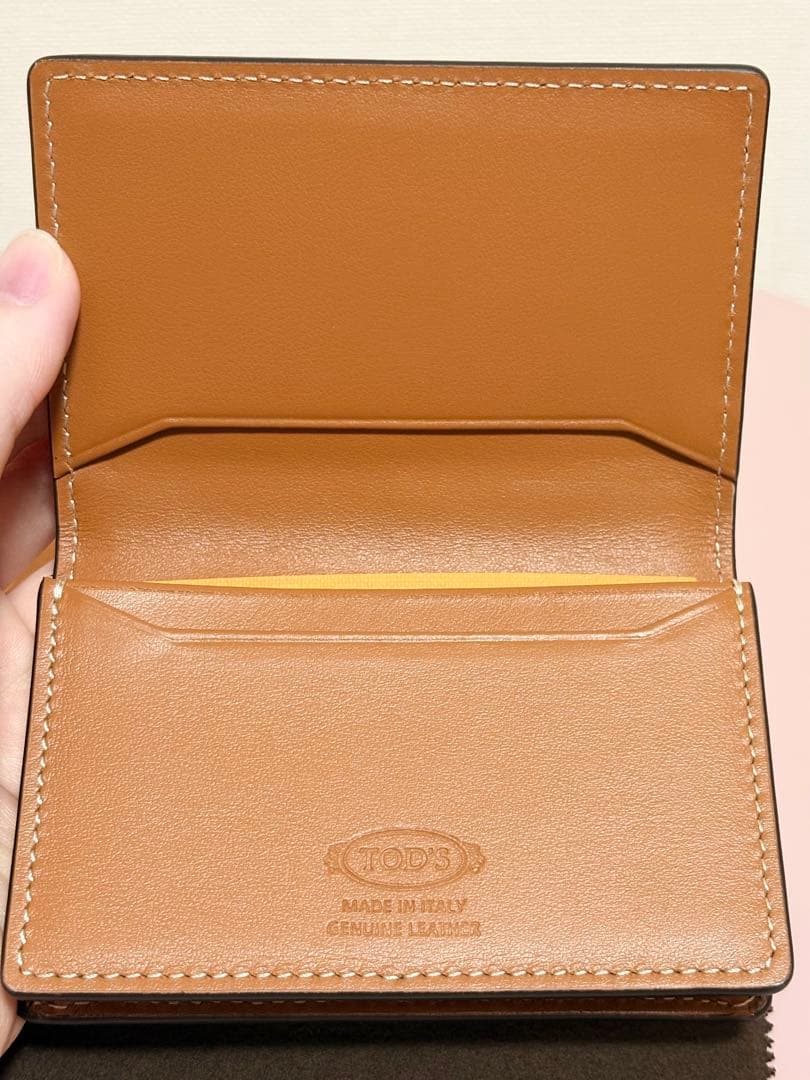 TOD'S トッズ ステッチ カードケース 名刺入れ ブラウン Tod's www