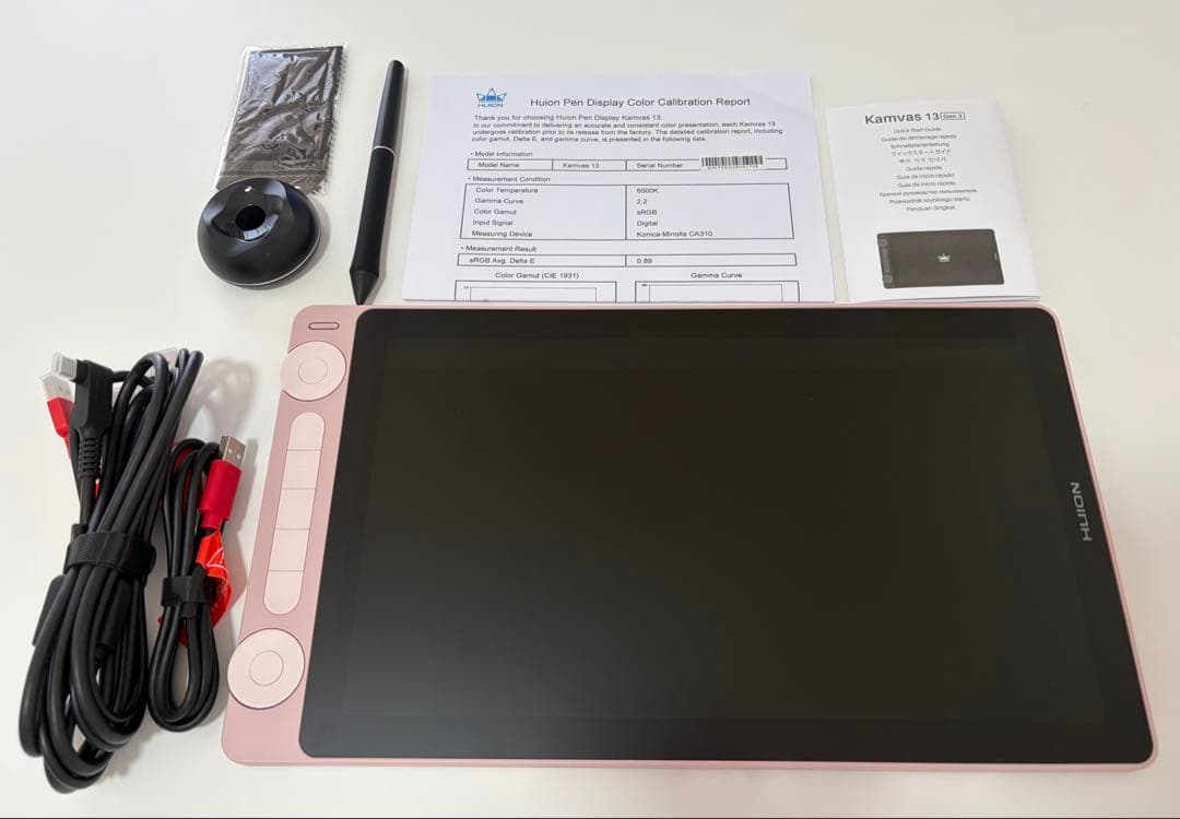 HUION KAMVAS 13 Gen3 液晶タブレット ピンク - メルカリ