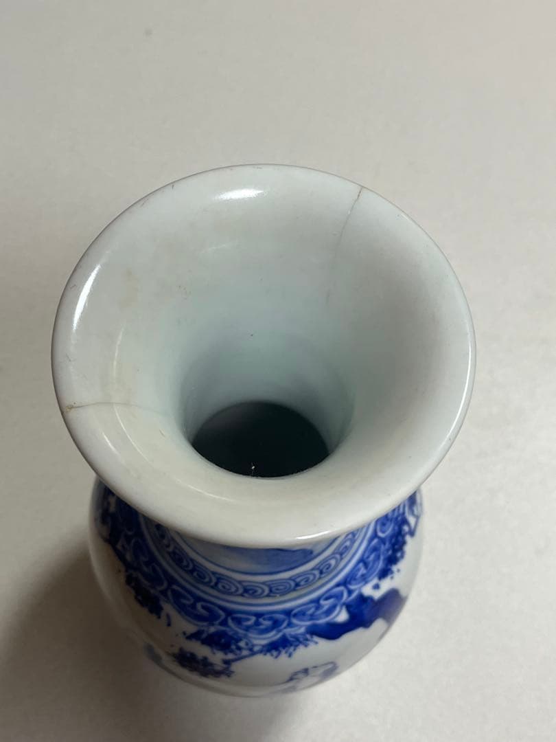 花瓶 花器 花生 染付磁器 華中亭道ハ製 - メルカリ