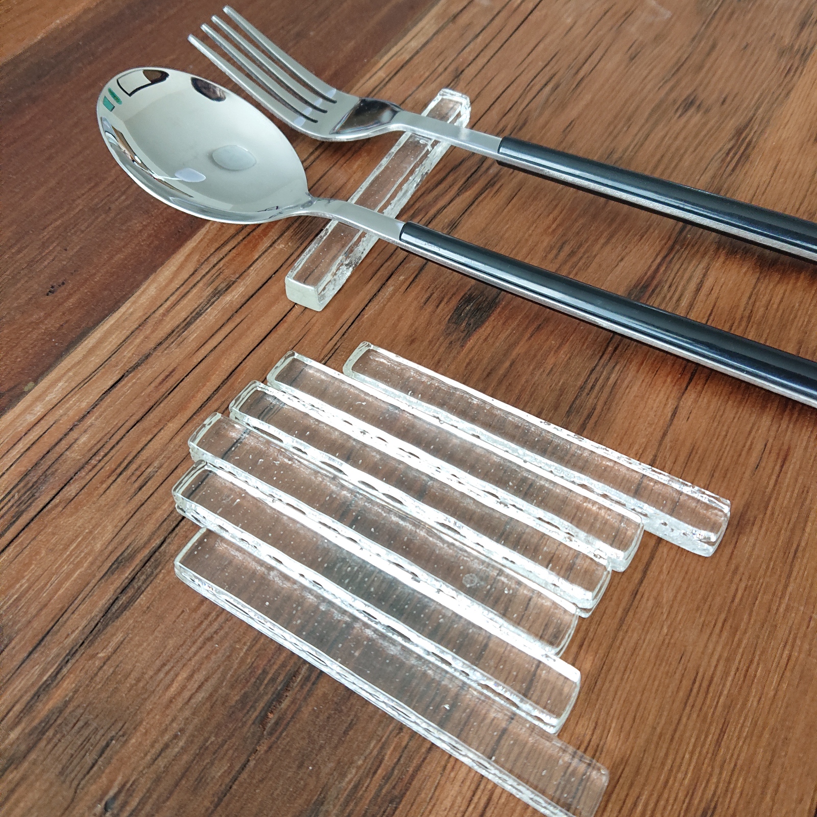 クリアガラスのカトラリーレスト - Aking-glass GALLERY | minne byGMO