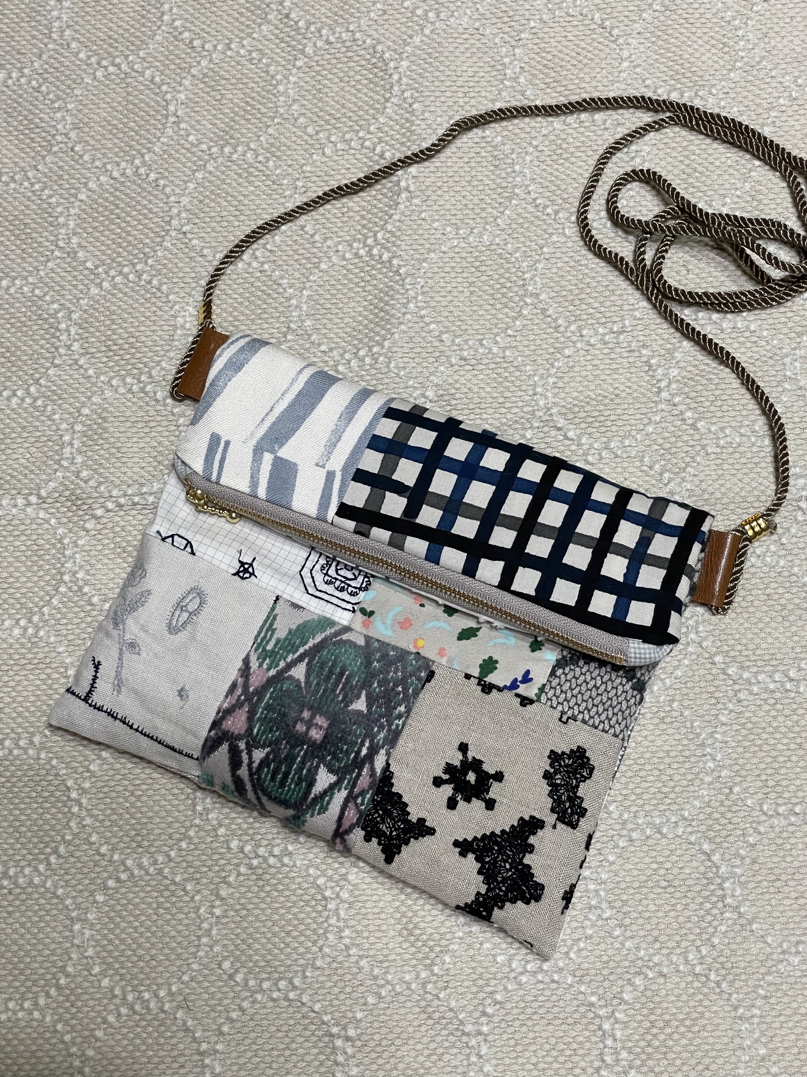 ミナペルホネン パッチワークサコッシュ A - はんどめい堂GALLERY