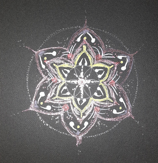 五十嵐由家 曼陀羅画342 「負の念を消す」 - 五十嵐由家 GALLERY