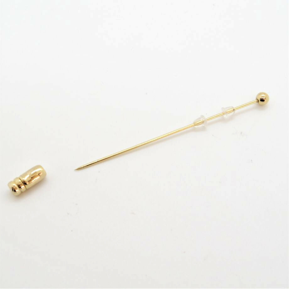 ボタン専用ブローチピン ハットピンタイプ - atelier oneflower