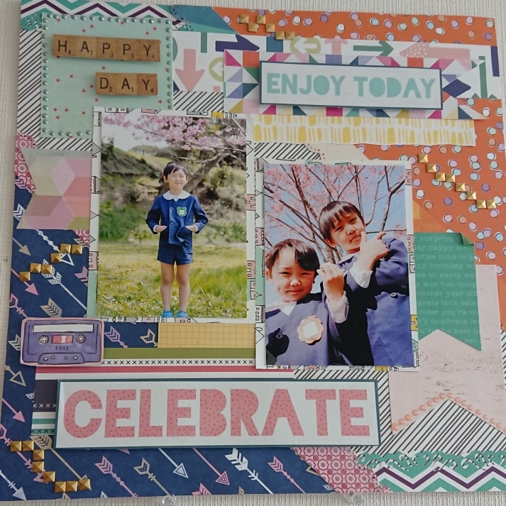 ♪1年の思い出♪見開きスクラップブッキング - SOUMMA210'S GALLERY