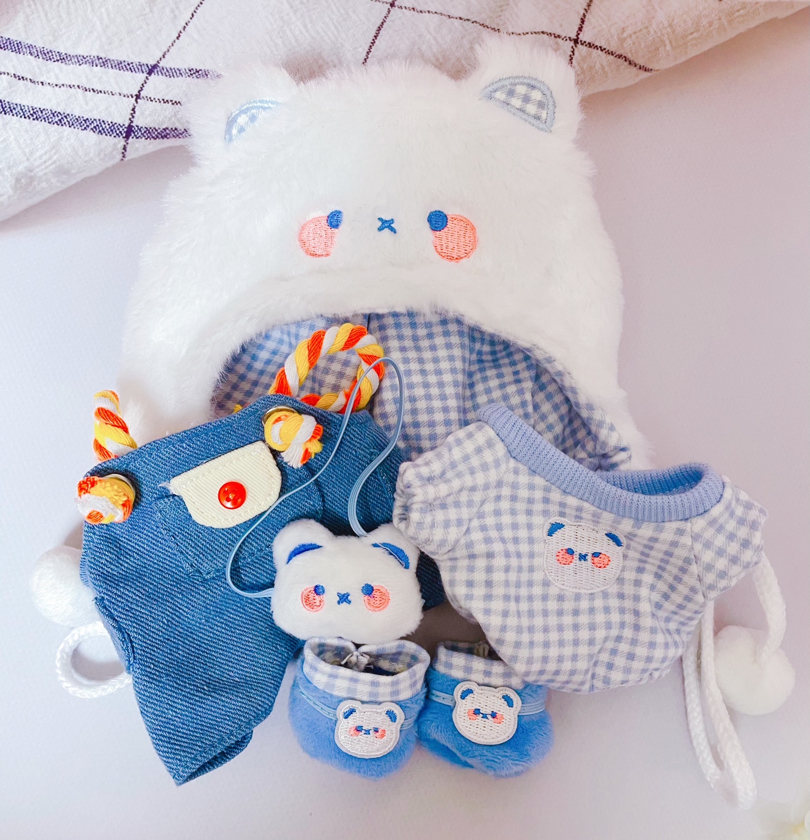 20cmぬいぐるみ ちびぬい シロクマ コスチューム 着せ替え ぬい服