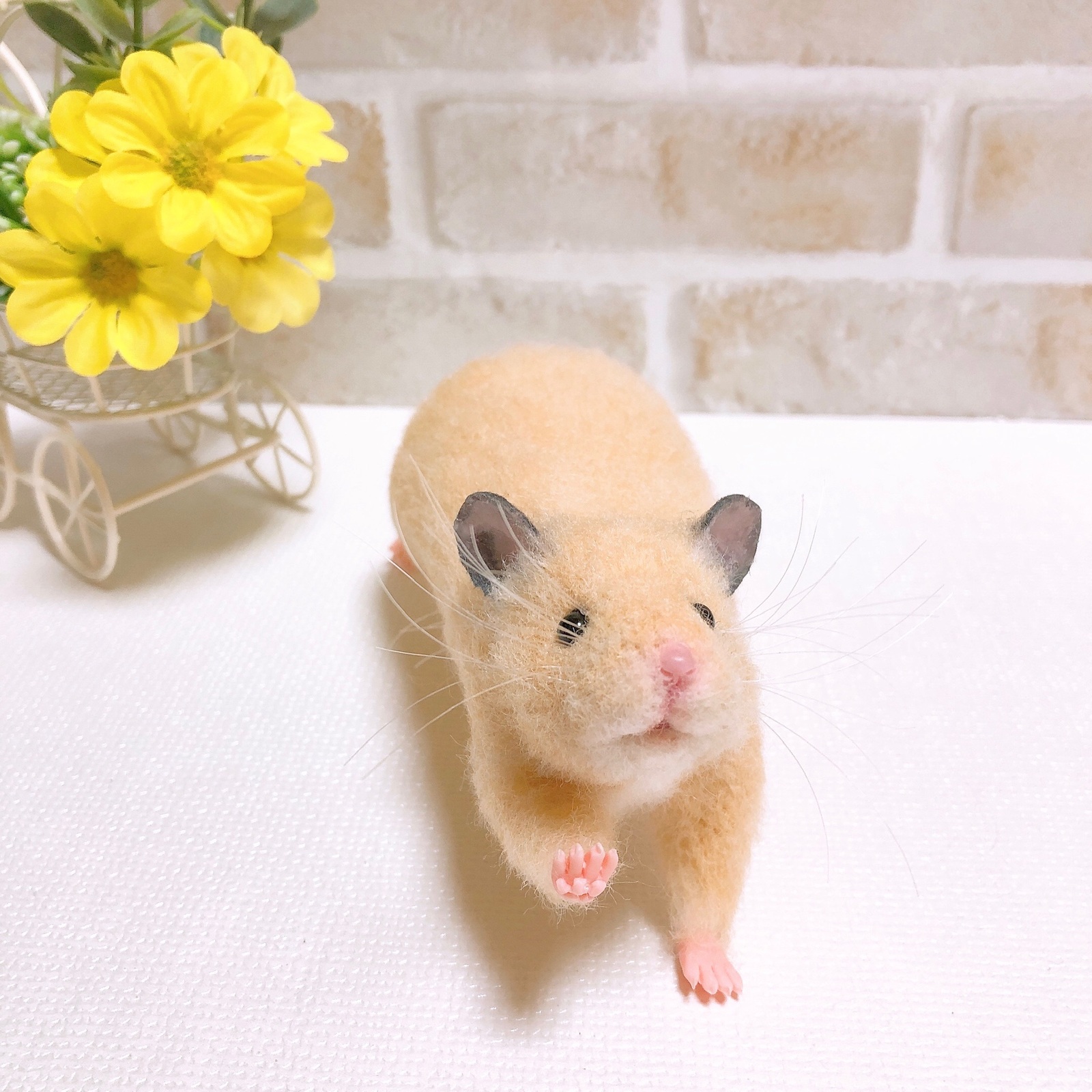 伸び～!!!!*キンクマ ハムスター* 大きめリアルサイズ 15cm<羊毛