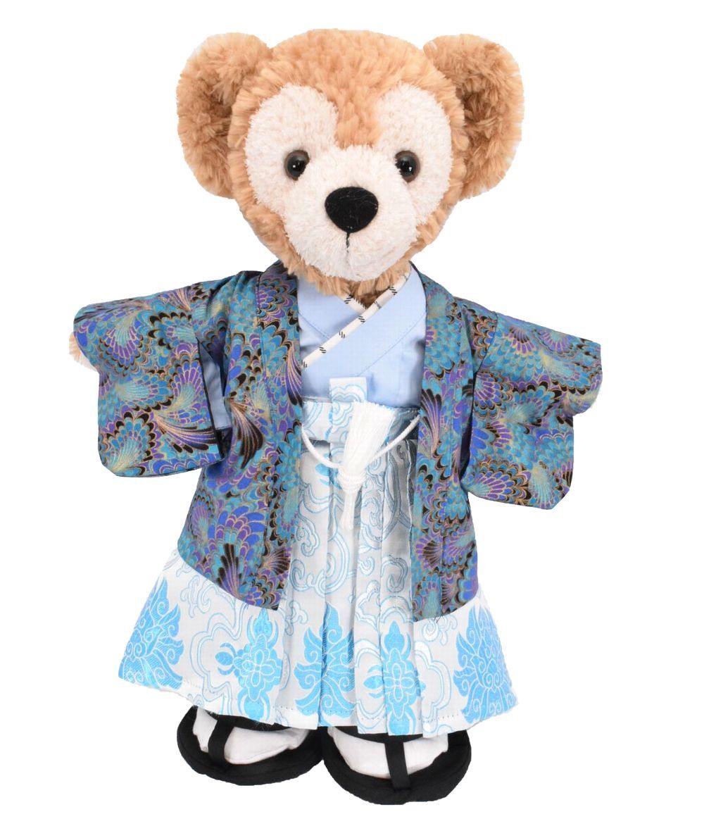 ダッフィー 着物 着せ替え コスチューム 草履付 鳳凰 羽織袴セット No