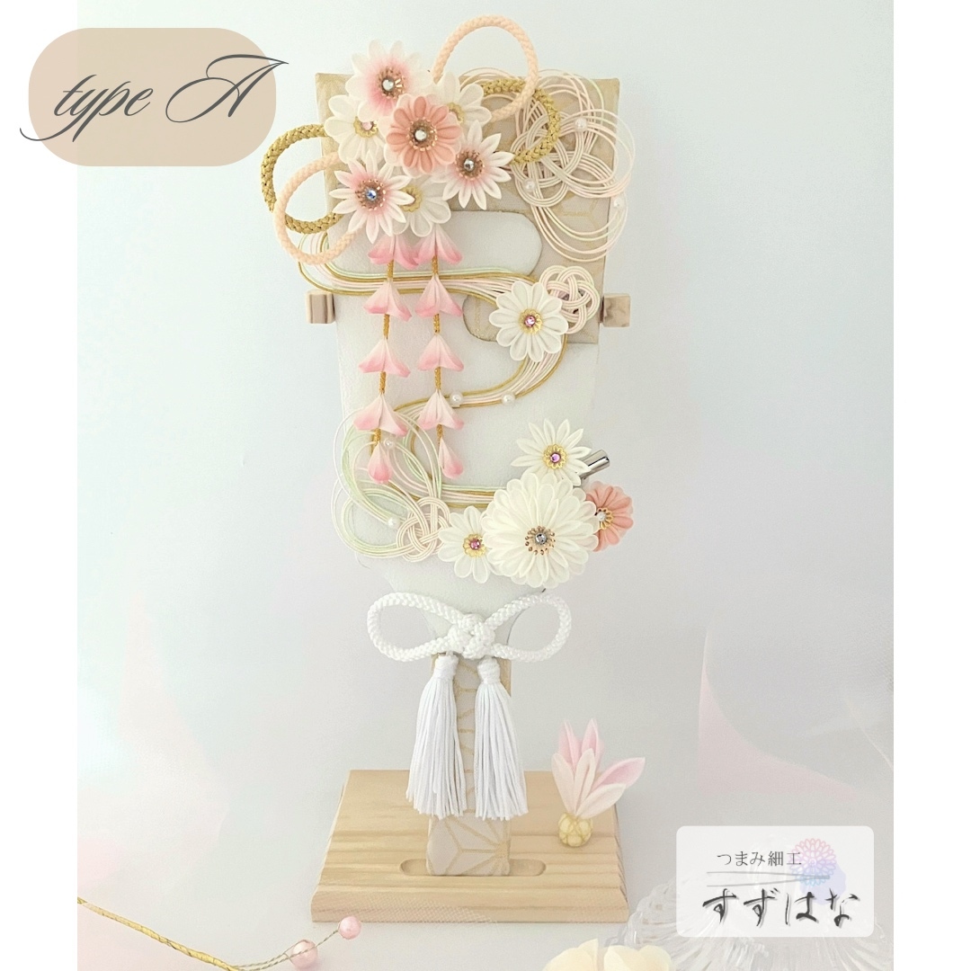 花束のような羽子板 つまみ細工 初正月 初節句 ハンドメイド ひな祭り