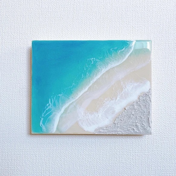 送料無料】レジンオーシャンアート☆絵画 ハワイ インテリアパネル 海