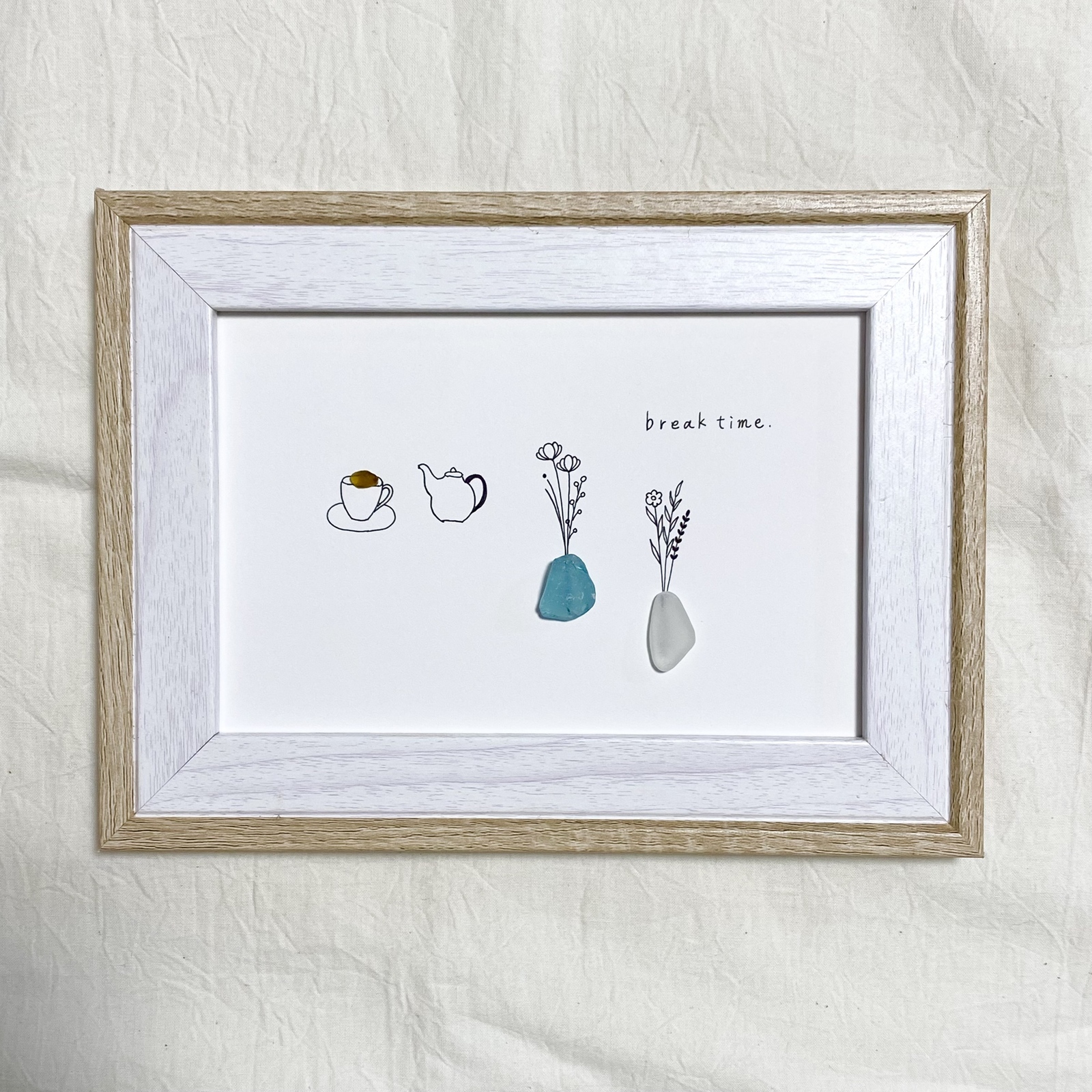 シーグラスアート break time no.827🧡送料無料🧡 - i t t e n | minne