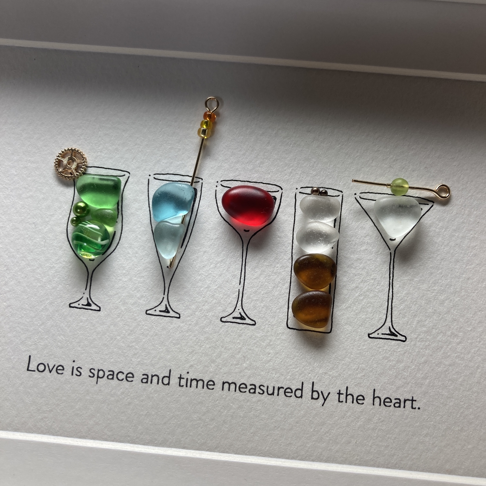 シーグラスアート「カクテル」送料無料 - ゆきみ工房 | minne byGMO