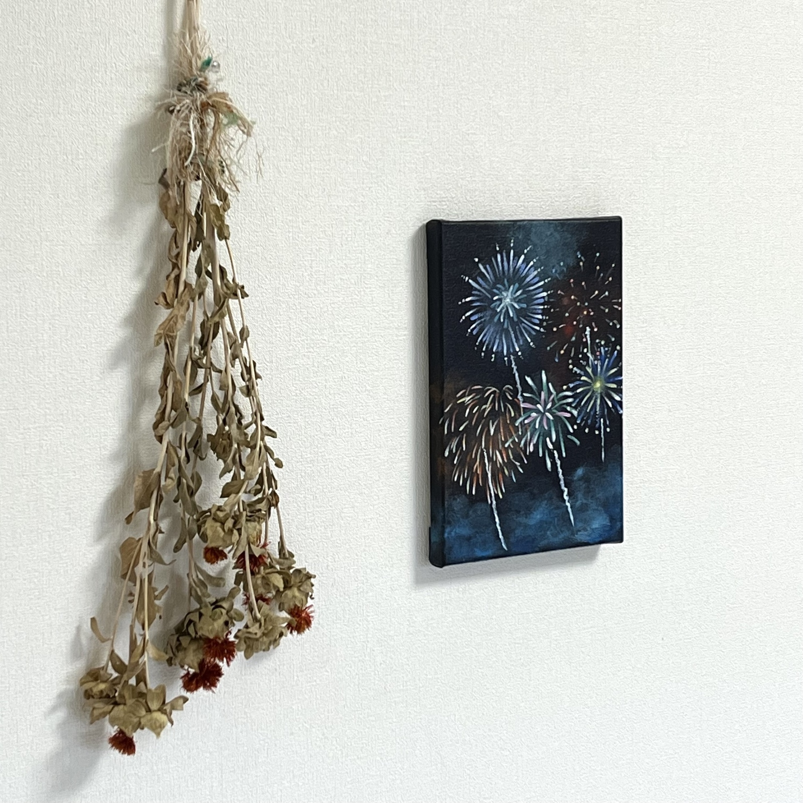 アクリル画《原画》✴︎ 花火 ✴︎ - Loncheka ✴︎ロンチェカ