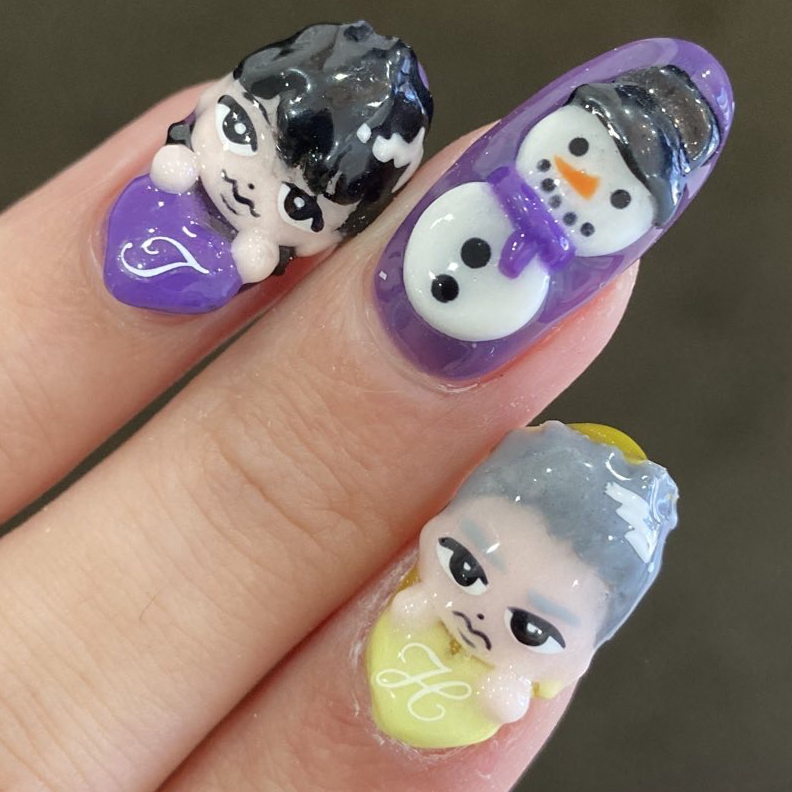 ネイルチップ (3Dアート) フルオーダー ジャニーズ コンサート ライブ