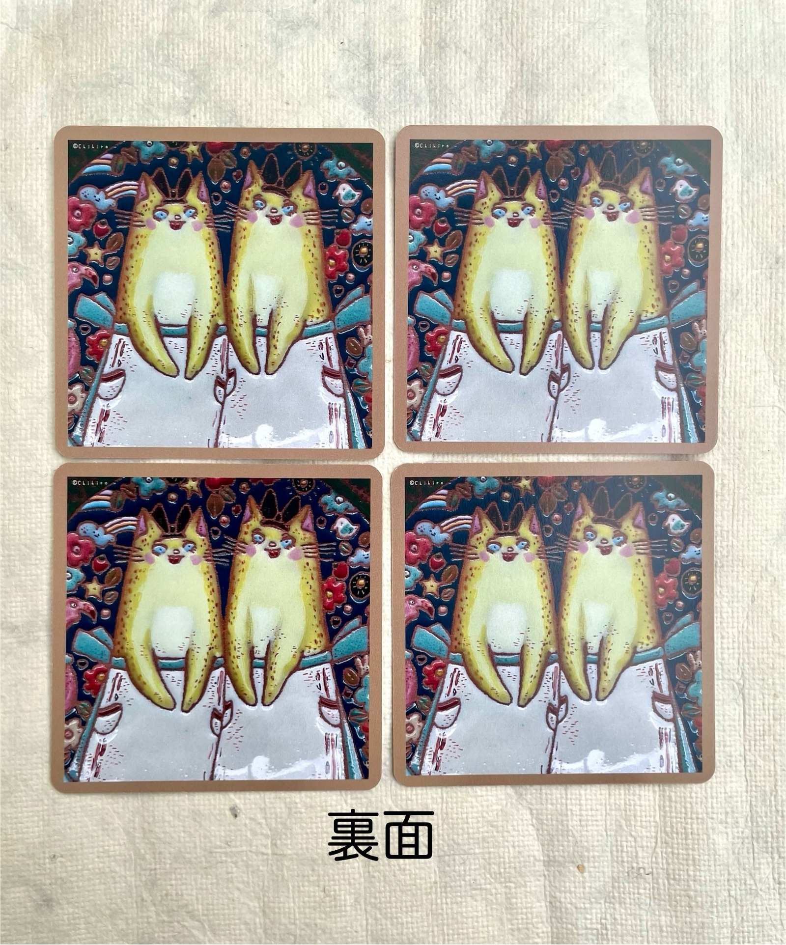 アリス キャット ルノルマンカード 38枚(紳士・淑女2枚ずつ) 正方形