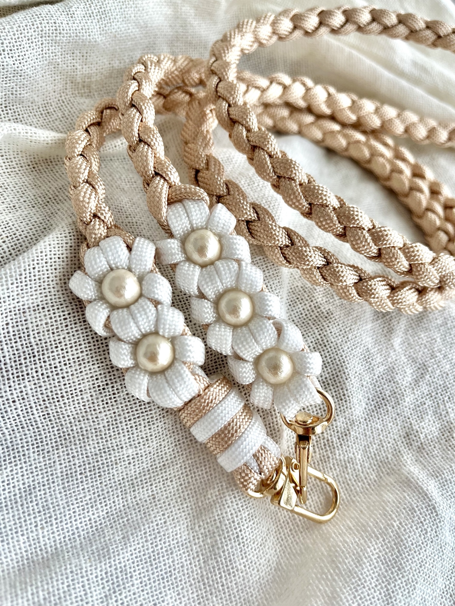 選べる】お花 5つ スマホショルダー パラコード ストラップ MIXタイプ