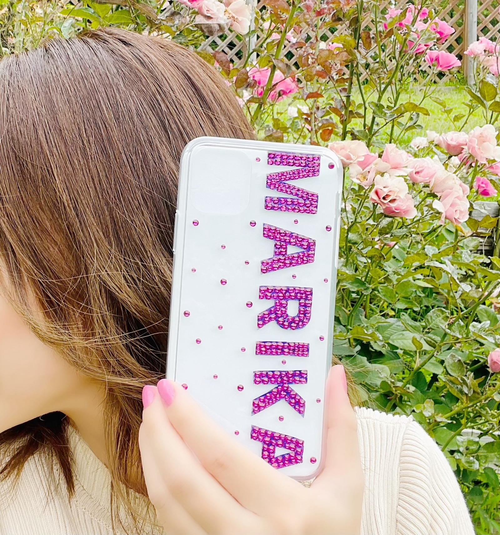 名入れ】シャンパンデコ オリシャン 推し スワロフスキー 名入れ 記念