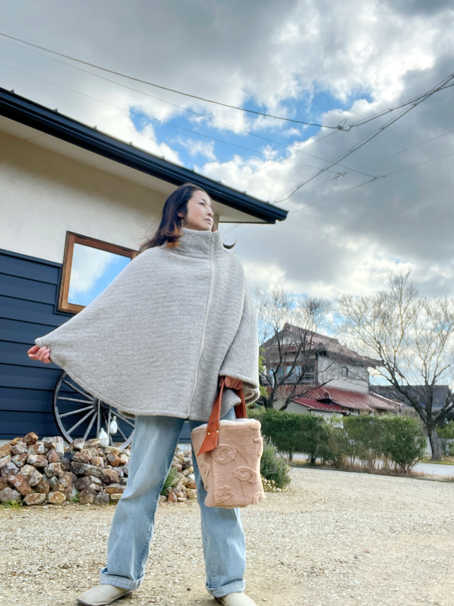 リネンワンショルダーエプロン - 雑貨店Ho-biya | minne byGMOペパボ