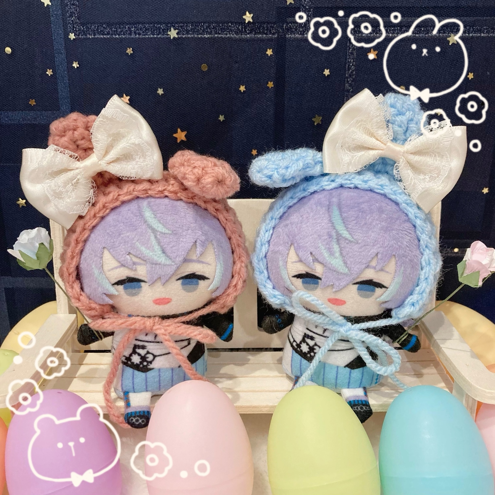 たれみみしろうさぎ☆ にじぱぺっと ぱぺ服 ぬい服 - kulloe | minne