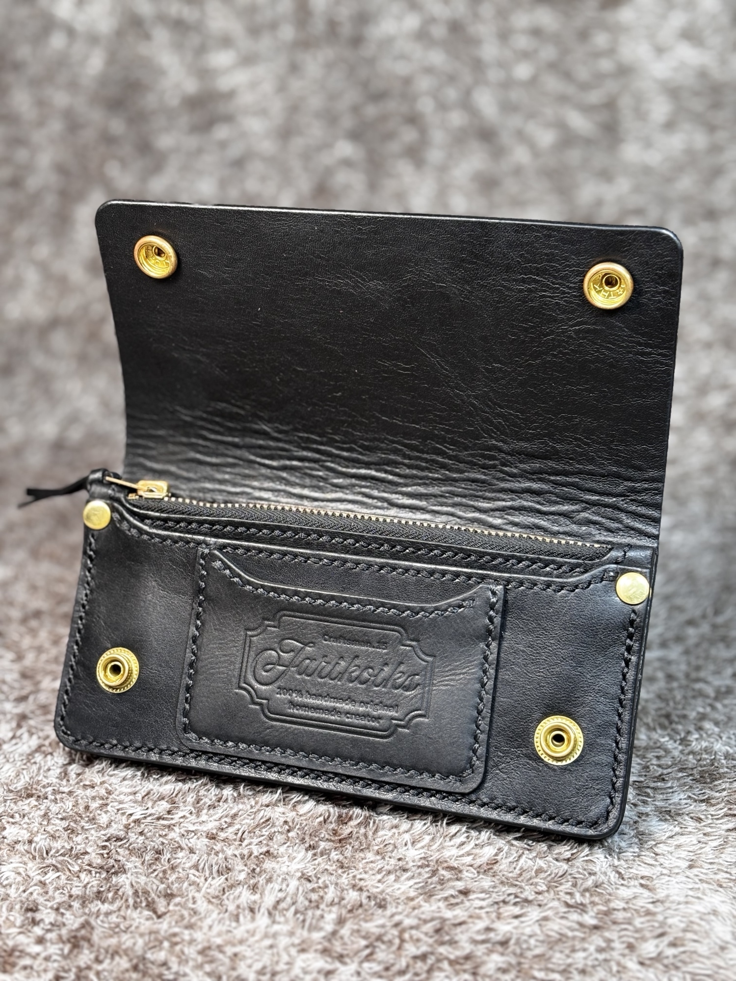 ◎大人の渋さ漂う.二つ折り.オイルヌメシャグポーチ◎ - Jarikoikstory