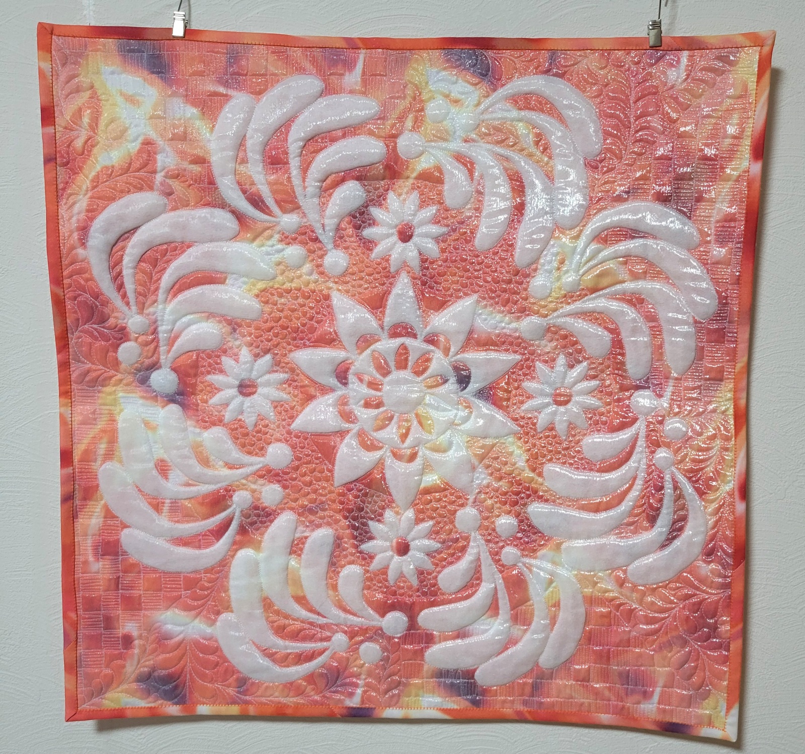 パッチワークキルト タペストリー シャドウトラプントキルト