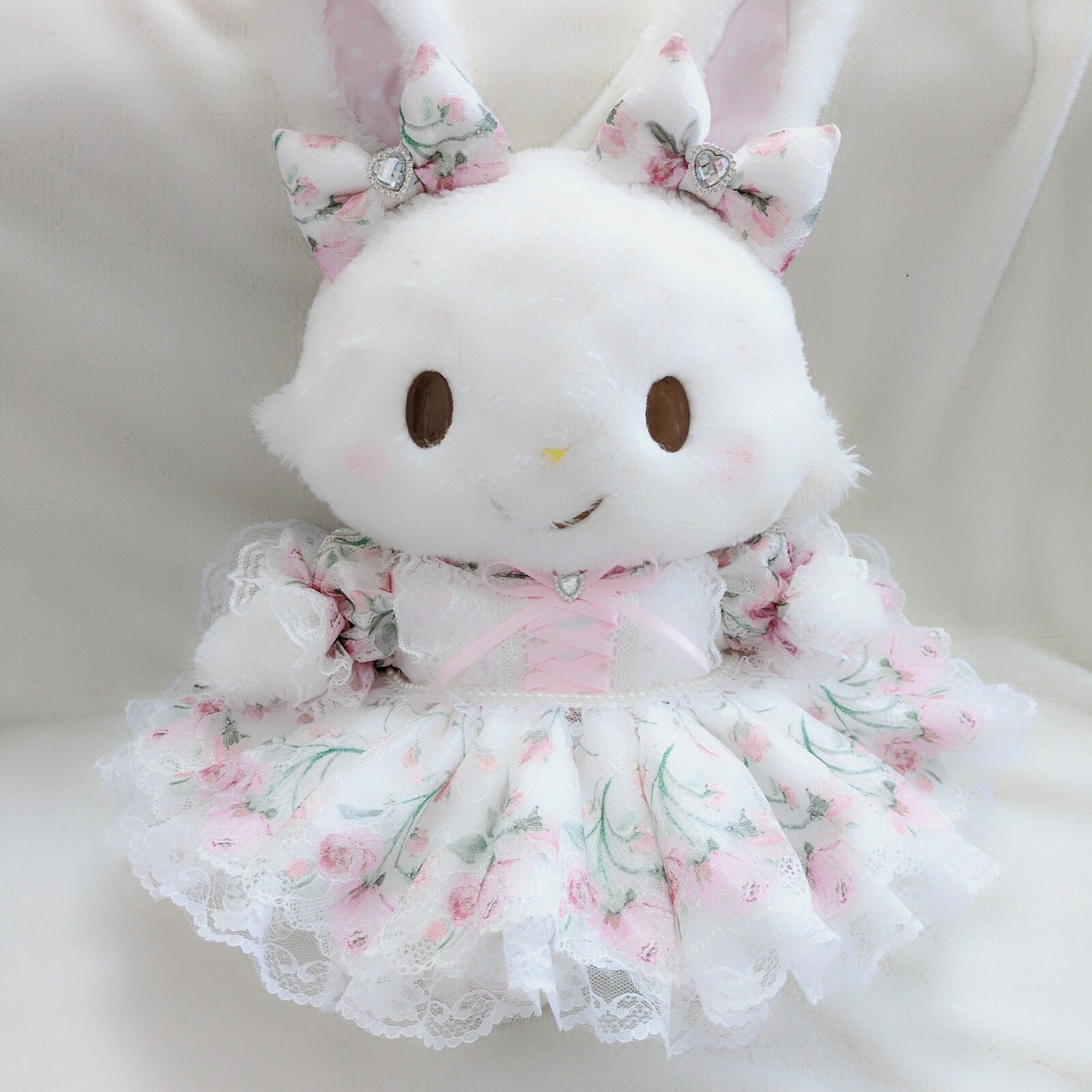 947.ウィッシュミーメルコスチューム♡メルメルドール♡ピンク光沢刺繍