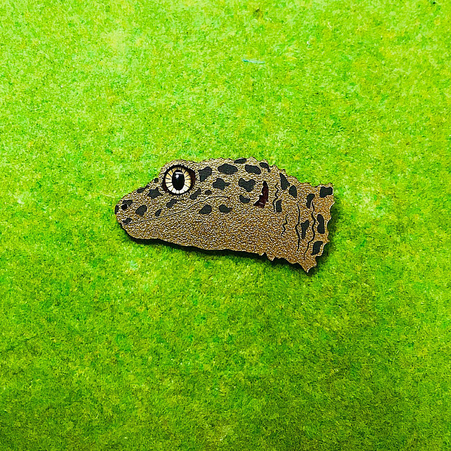 レオパのブローチ レオパードゲッコー ヒョウモントカゲモド
