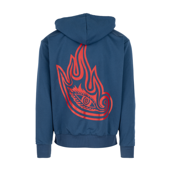 Lateralus Red Nerve Endings Lined Zip Hoodie (Black & Navy) | Tool