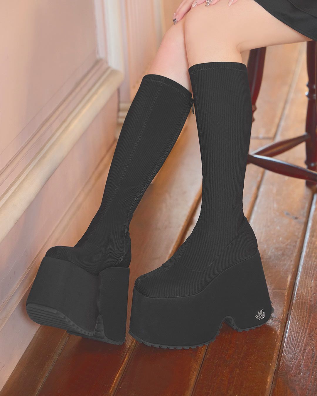 14.5cm史上最強ロングブーツ ブラック | ファッション通販＆メディア