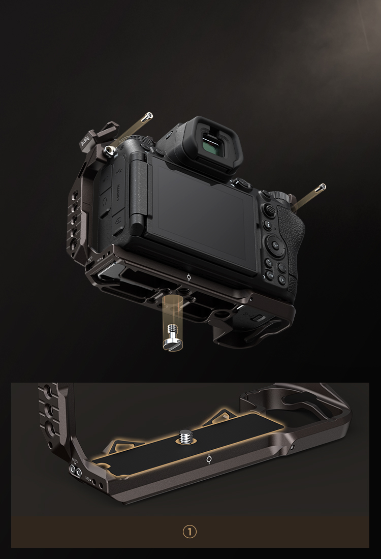 Z 6III Night Eagle Cage | Camera Rig | Gunmetal Finish