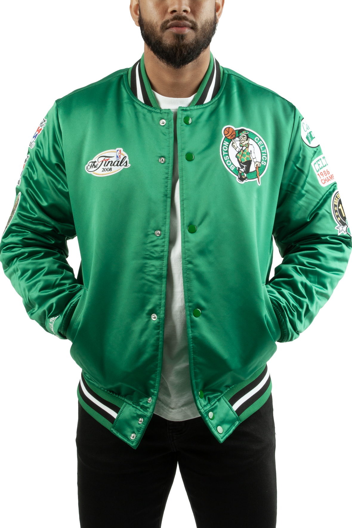 MITCHELL AND NESS Boston Celtics Satin Jacket OJBF3232