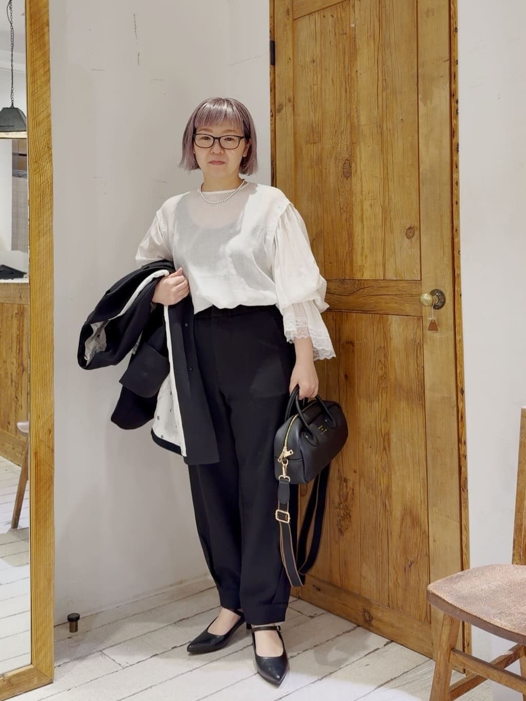 自由が丘店 】フレアレースカフスブラウス - PUAL CE CIN