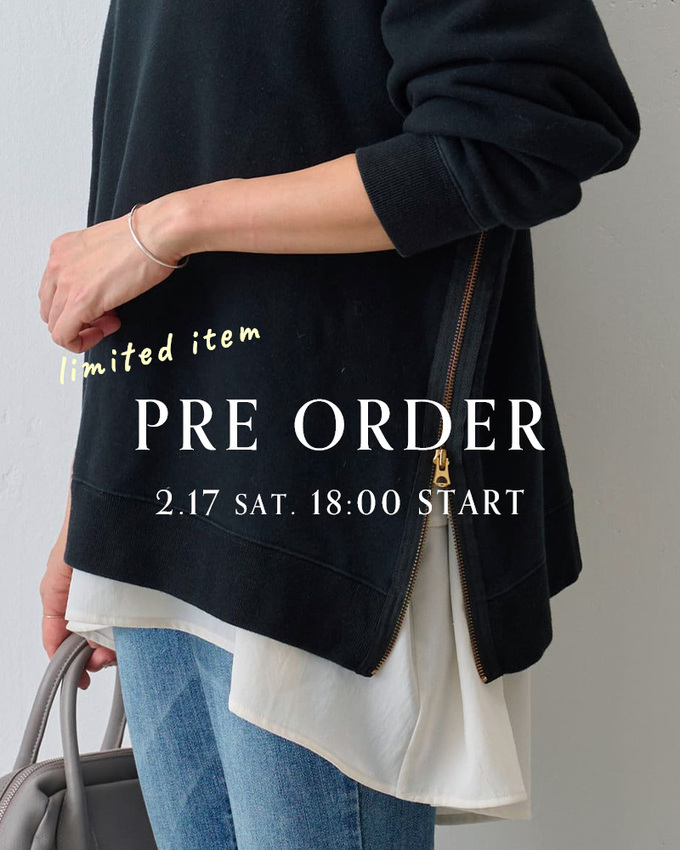 限定アイテム】サイドジップ裏毛プルオーバー - BEARDSLEY(ビアズリー