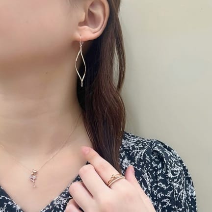 K14GF メタルストーンピアス(FREE K14GF): Samantha Tiaraサマンサ