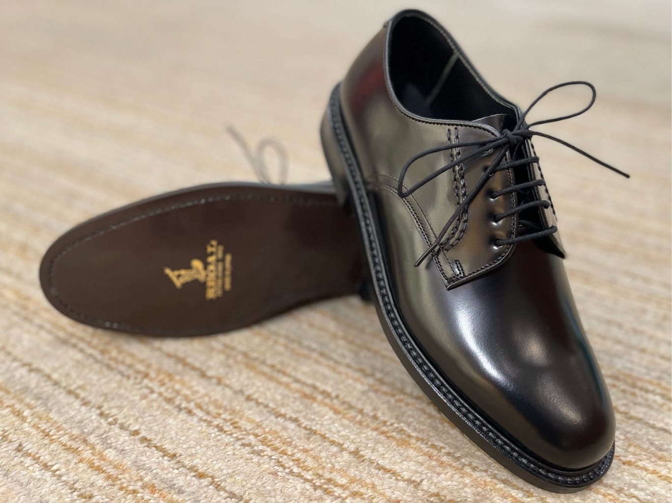 MEN'S】REGAL Boots Mark プレーントゥNew「2504」 BLACK | 靴の