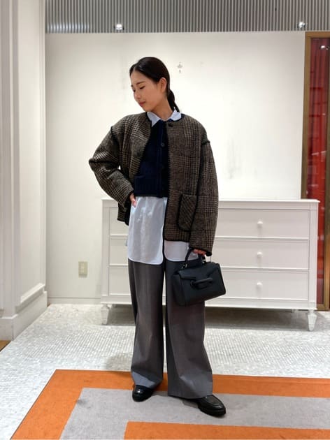 パイピング クルーネックカーディガン｜トゥモローランド 公式通販