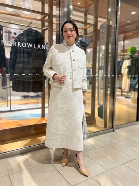 ウォッシャブルサテン スタンドギャザーカラーブラウス