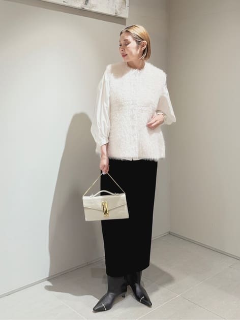 クリスタルコットン ギャザーパフブラウス｜トゥモローランド 公式通販