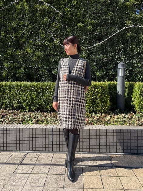 スタッフコーディネート】【〈神崎恵さんコラボ〉ペプラムジャケット