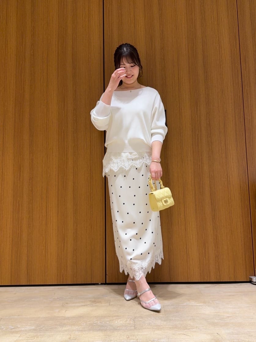 スタッフコーディネート】レースヘムサテンキャミ｜wakana｜Arpege